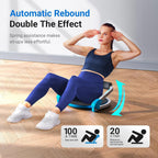 Adjustable Resistance Ab Workout Machine with Automatic Rebound for Home Gym Sit Up and Core Training
