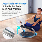 Adjustable Resistance Ab Workout Machine with Automatic Rebound for Home Gym Sit Up and Core Training