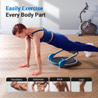 Adjustable Resistance Ab Workout Machine with Automatic Rebound for Home Gym Sit Up and Core Training