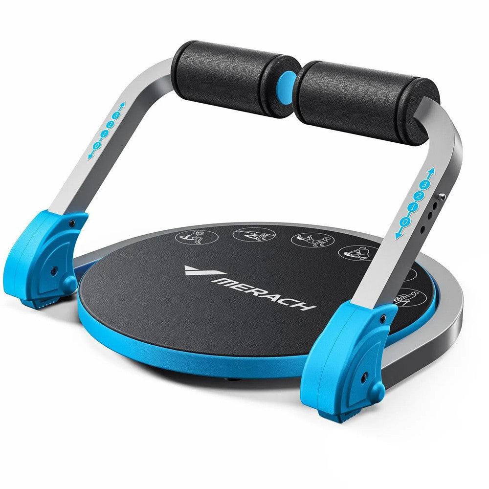 Adjustable Resistance Ab Workout Machine with Automatic Rebound for Home Gym Sit Up and Core Training