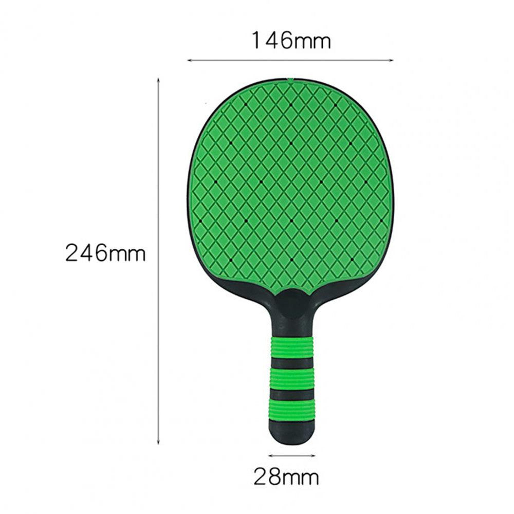 Silicone Ping Pong Paddles Set, 4-Player Table Tennis Rackets with Ergonomic Handle, Beginner Pingpong Training Bat