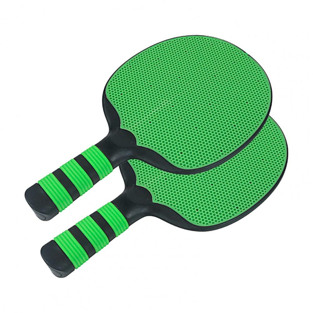 Silicone Ping Pong Paddles Set, 4-Player Table Tennis Rackets with Ergonomic Handle, Beginner Pingpong Training Bat