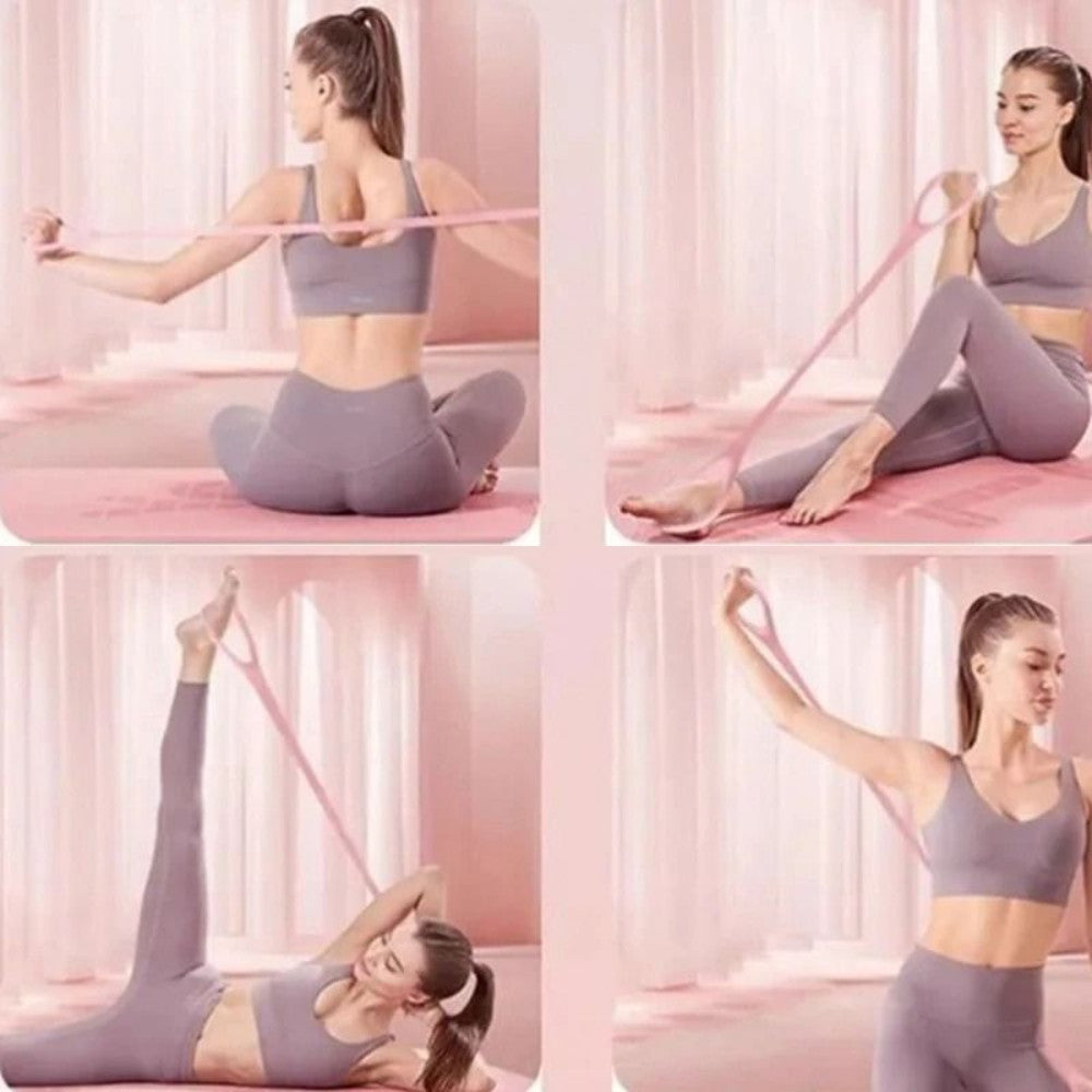 Premium Fitness Resistance Band with Ergonomic Handles, Ideal for Yoga, Pilates, and Full-Body Workouts