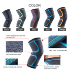 Knee Support Braces Sport Compression Sleeve, Elastic Nylon Pad for Fitness Running Basketball Volleyball
