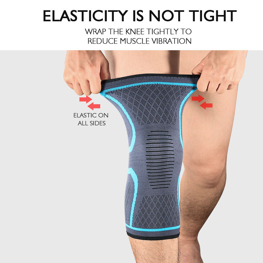 Knee Support Braces Sport Compression Sleeve, Elastic Nylon Pad for Fitness Running Basketball Volleyball
