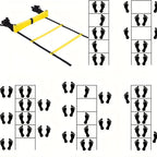 Professional Agility Ladder for Speed Training - Football & Sports Flexibility Equipment with Nylon Straps