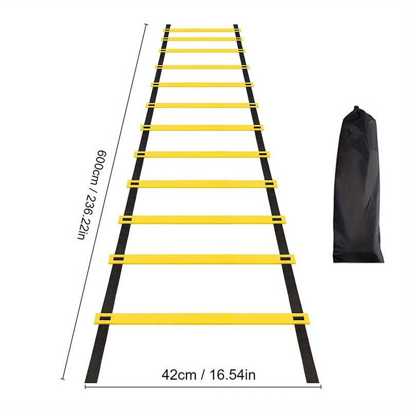 Professional Agility Ladder for Speed Training - Football & Sports Flexibility Equipment with Nylon Straps