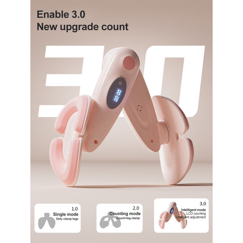Women Postpartum Repair Trainer, LED Counted Pelvic Floor Muscle Leg Clamps for Convenient Fitness & Toning